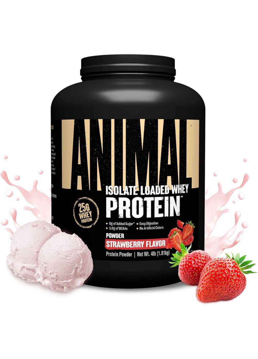 Протеин Animal Whey 1800 г, Strawberry Universal Nutrition (366572395)
