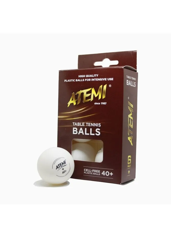 М'ячі для настільного тенісу 1* 6шт. Atemi (397105825)