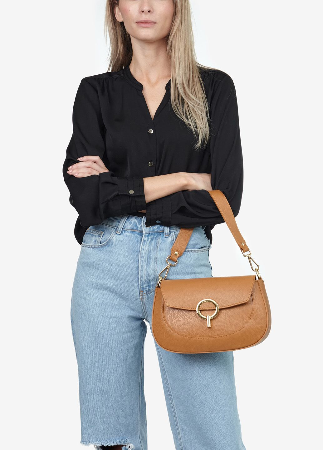 Сумка жіноча шкіряна крос-боді середня Сrossbody Regina Notte (295261990)