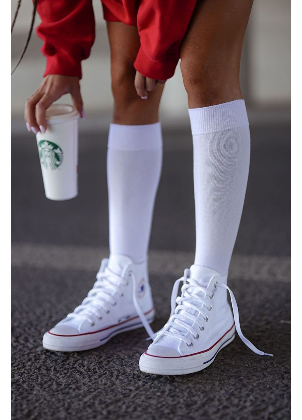 Белые гольфы хлопковые piano cotton Marilyn (349500038)