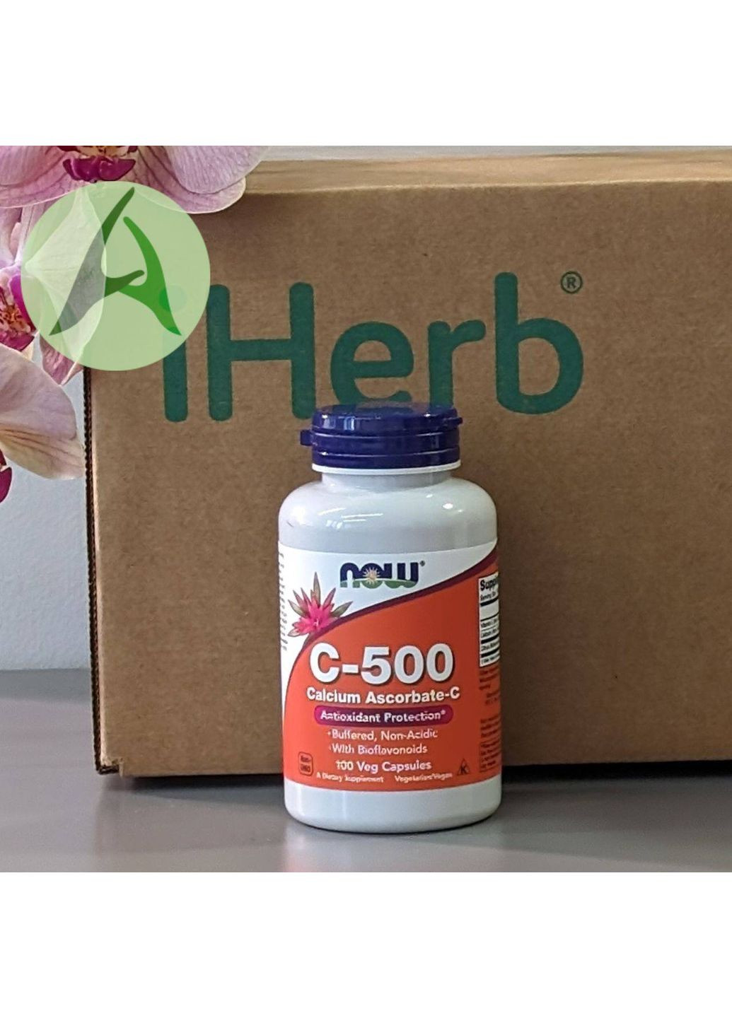 Витамин С, C-500, аскорбат кальция-C, 100 капсул Now Foods (361858834)