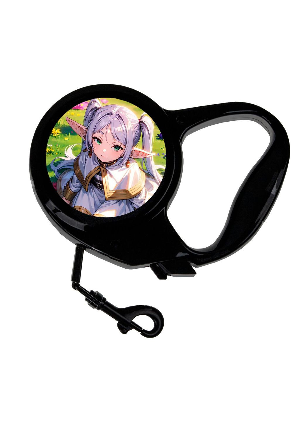 Поводок-рулетка для животных с принтом Аниме Фрирен, провожающая в последний путь #0007 3 м черный No Brand (309159095)