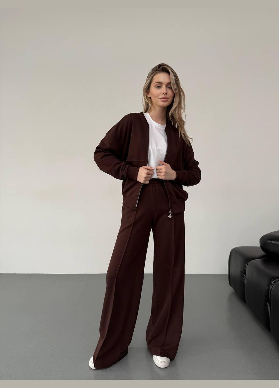 Весенний костюм женский Шоколад No Brand (326842537)