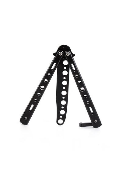 Ніж метелик тренувальний (не гострий), балісонг для фліпінгу Black No Brand (370770628)