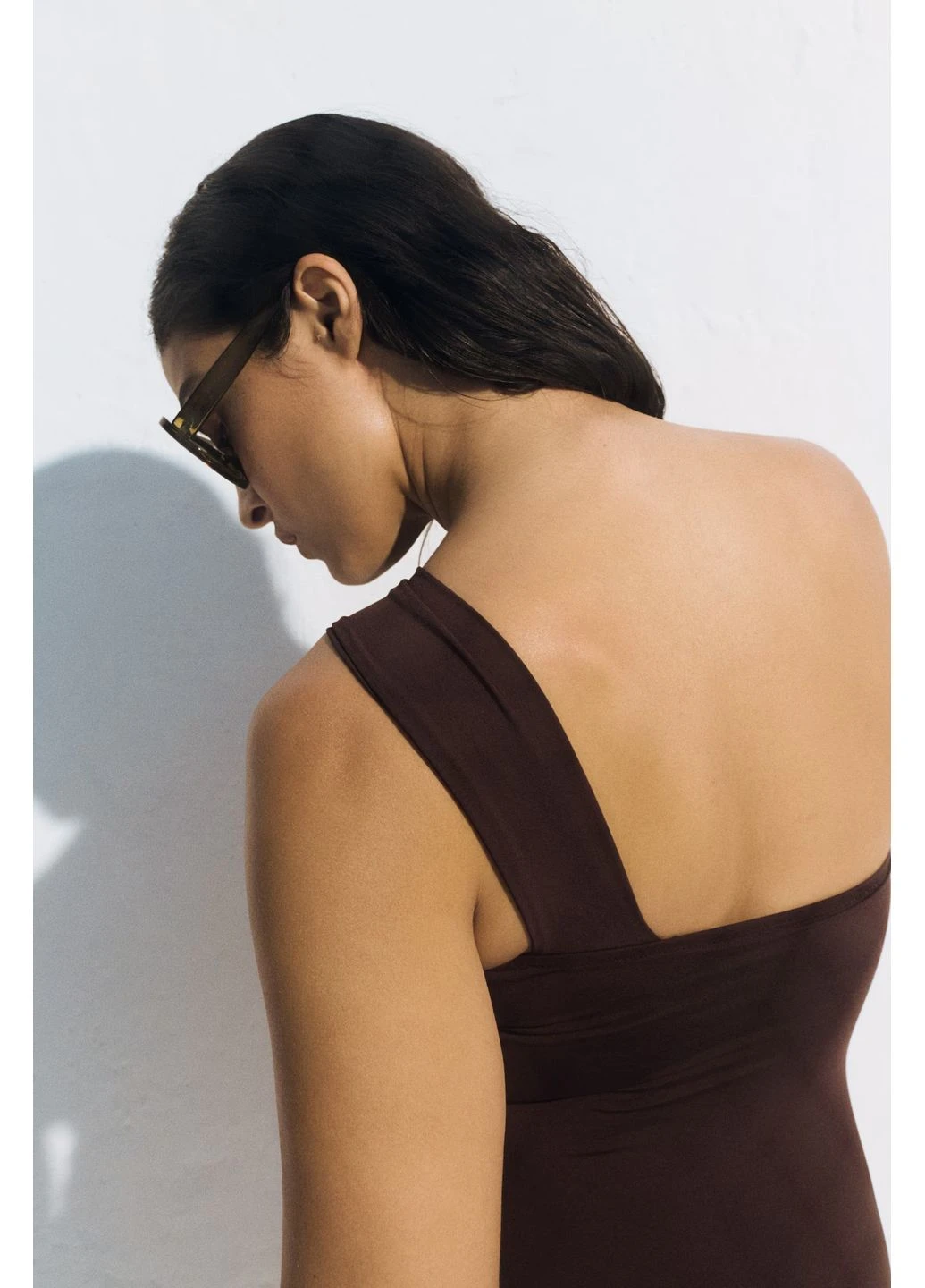 Коричневый летний купальник H&M