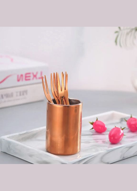 Подставка для шпажек в розовом золоте из нержавеющей стали подставка для вилочек и чайных ложичек REMY-DECOR (293152736)