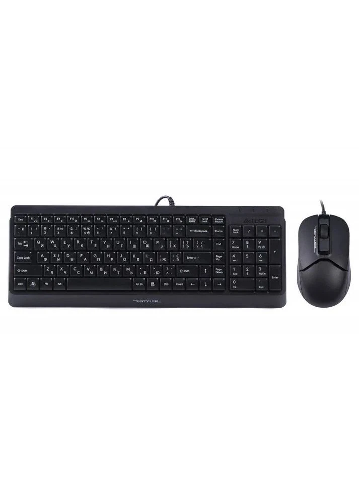 Комплект (клавіатура, миша) Fstyler F1512 USB Чорний A4Tech (388767496)