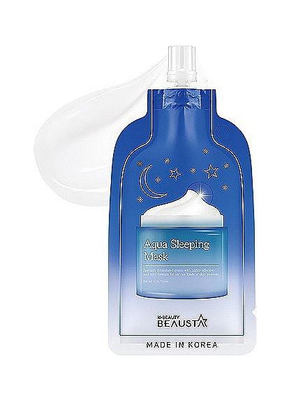 Ночная увлажняющая маска для лица с арома-маслами Aqua Sleeping Mask 20ml (941343-42941707) BEAUSTA (368609495)