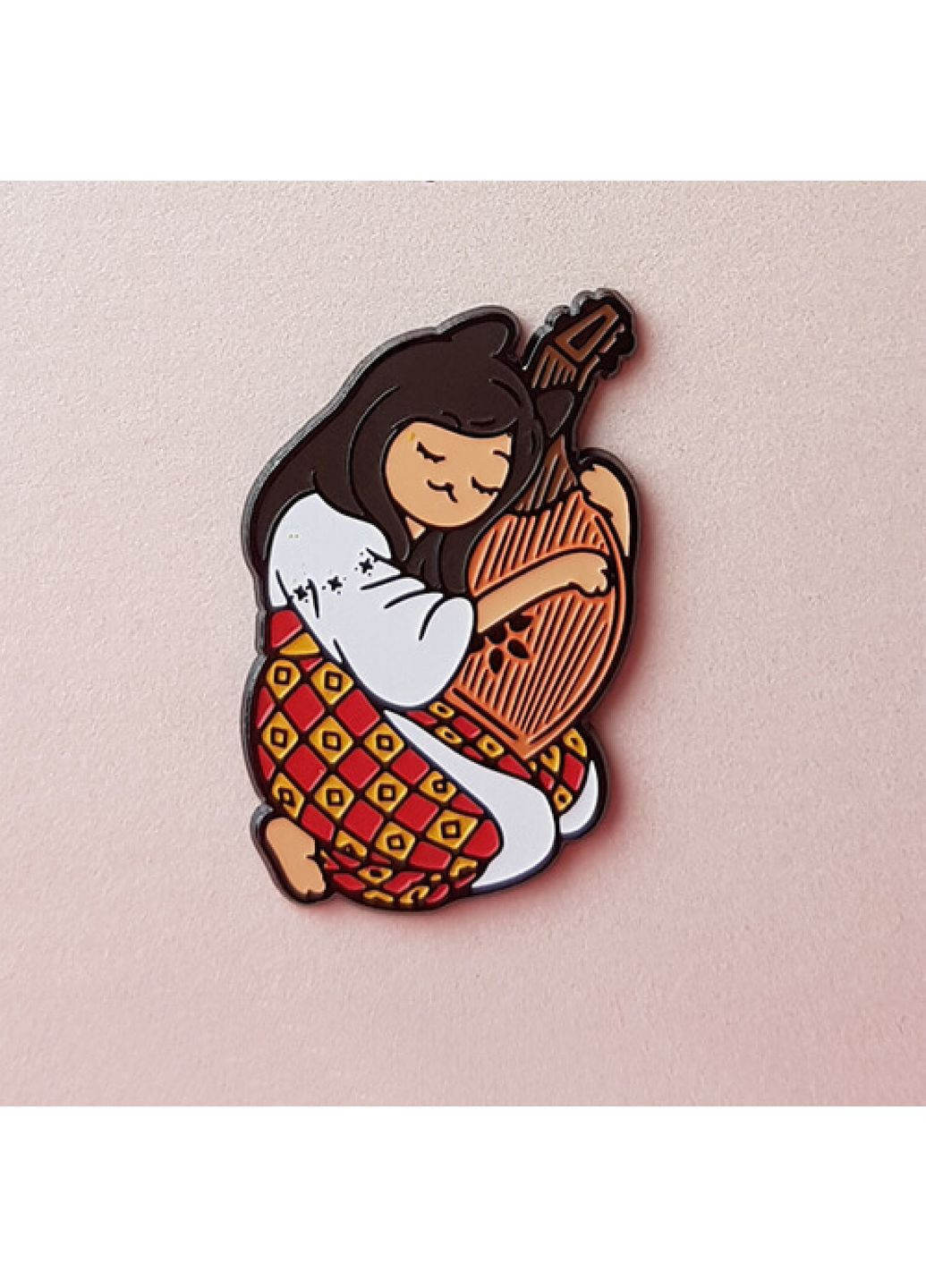 Значок Киця з бандурою (1825) Dobroznak (365246491)