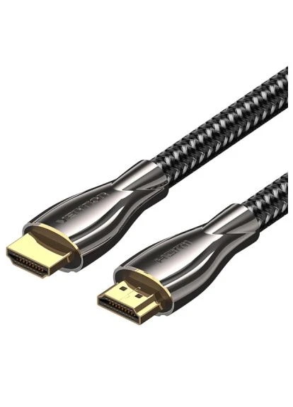 Кабель мультимедійний HDMI M to HDMI M 0.5m V2.0 4K60Hz braided zinc alloy black (ALMBD) Vention HDMI M to HDMI M 0.5m V2.0 4K60Hz braided zinc all (391709458)