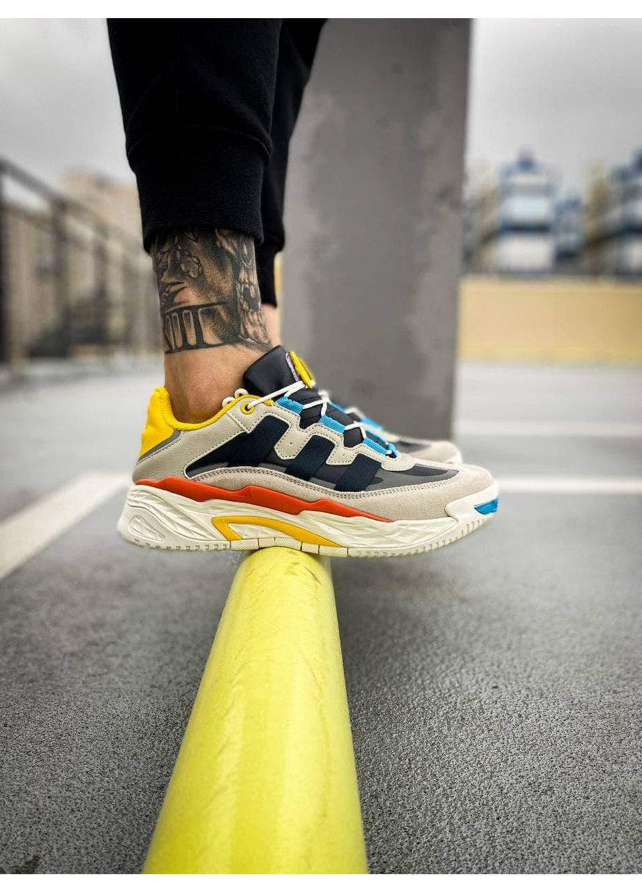 КРОСІВКИ ЖІНОЧІ ADIDAS NITEBALL CREAM WHITE COLLEGIATE NAVY АДІДАС НАЙТБОЛ No Brand комбіновані демісезони (368857738)