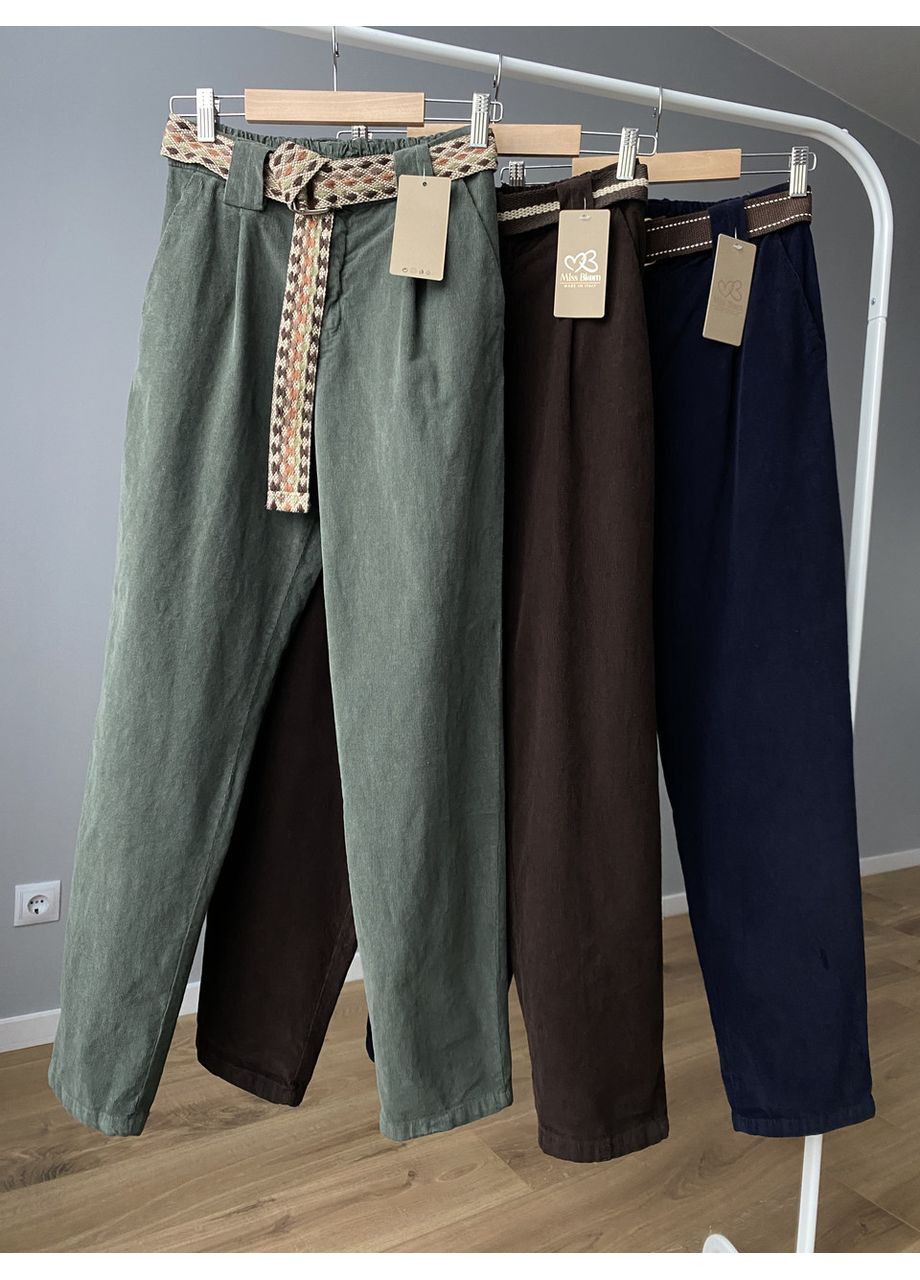 Вельветовые брюки, женские брюки, момы, оливковые вельветы, Bloom (367167569)