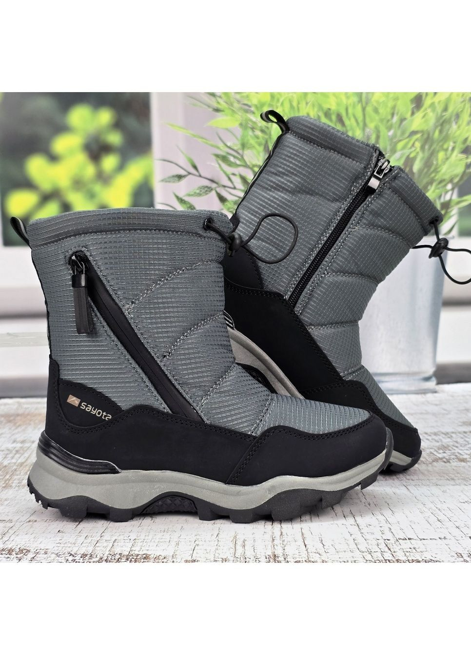 Дутики підліткові для хлопчика зимові на хутрі Sayota (369446572)