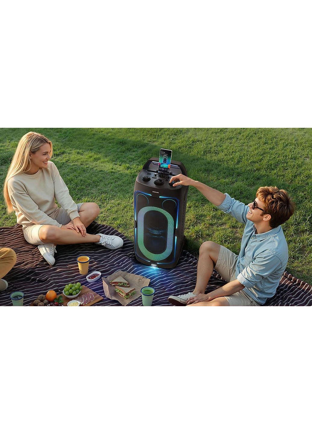 Акустична система MX-ST50F/UA MX-ST50F 240Вт, 2.0, BT, USB, 3.5 Mini Jack, IPX4, Party Lights+, SBC, AAC, чорний Samsung (368634127)