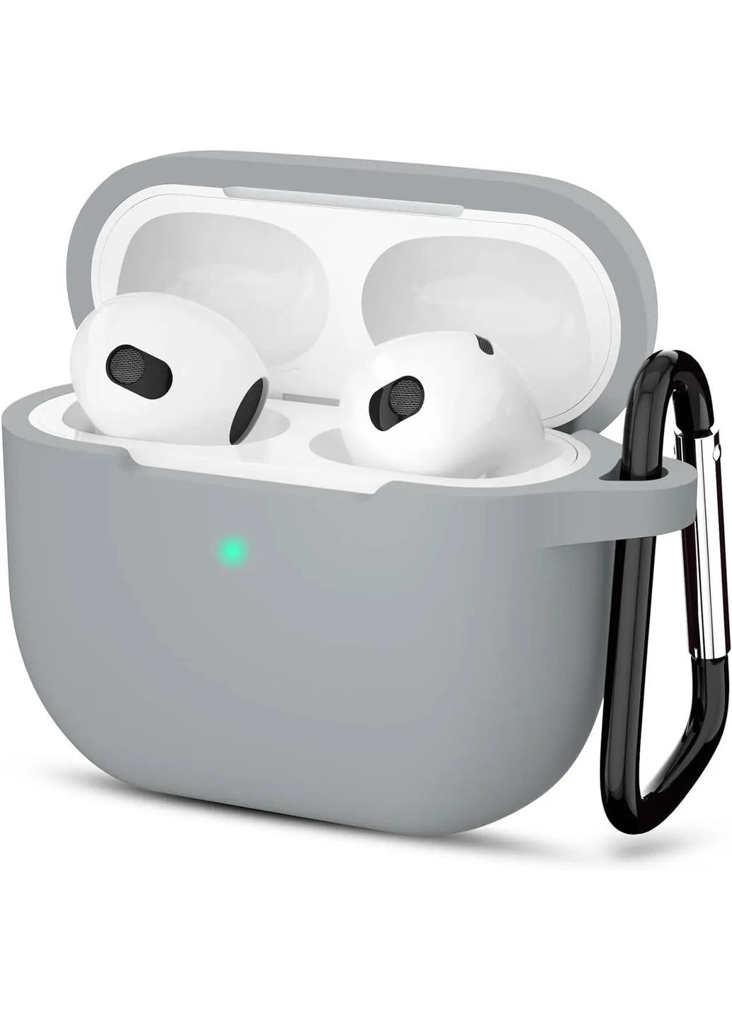 Чохол для навушників Apple силіконовий Сірий Epik AirPods 3 (295291925)