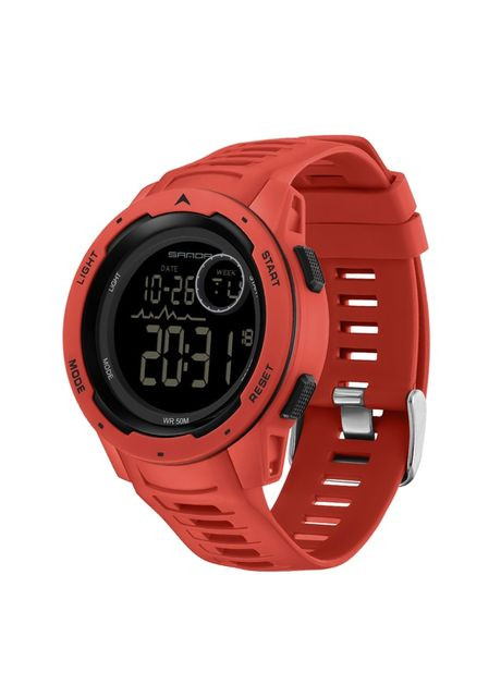 Часы 2125 Red-Black электронные для мужчин спортивные с будильником и секундомером ProDobro (367264310)