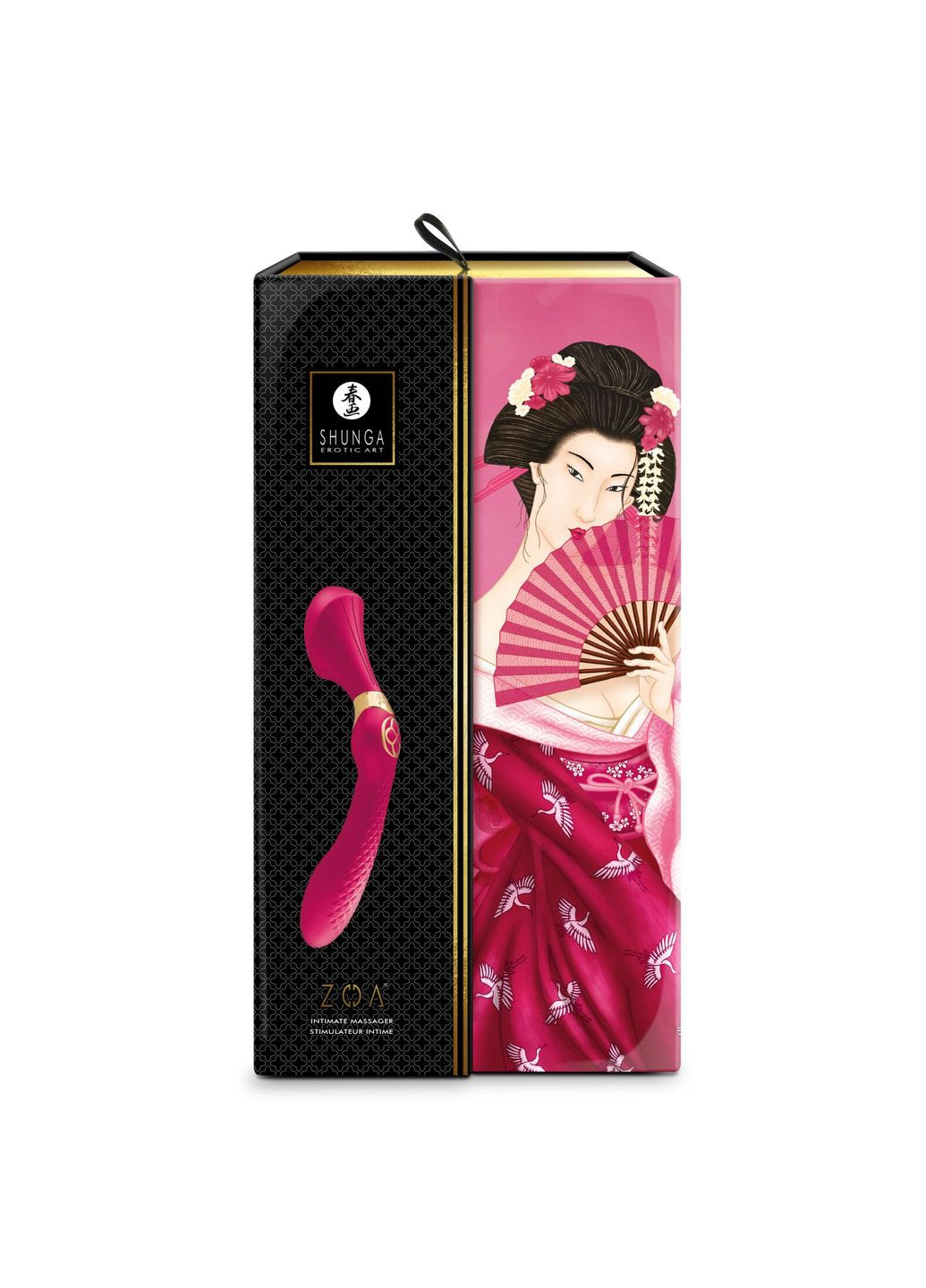 Вібромасажер Zoa Raspberry, двосторонній - CherryLove Shunga (332209662)