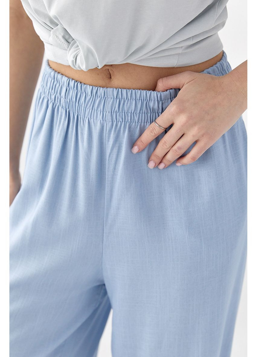 Летние брюки на резинке свободного кроя Lurex Штаны (370393327)