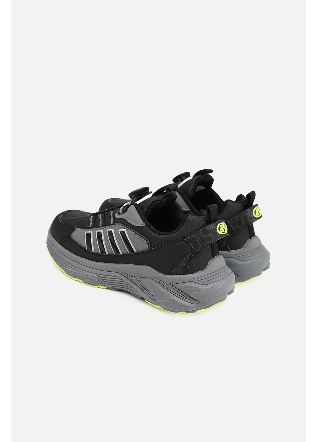 Черные демисезонные кроссовки для мальчика цвет черный cb-00281825 Kimboo