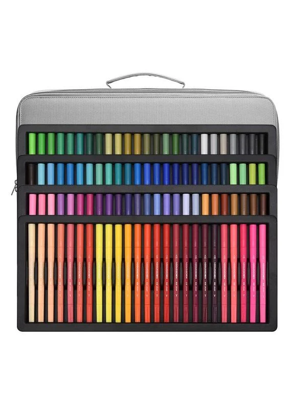 Набір кольорових маркерів Kaco Artist Double Tips Pen 100 Colors Xiaomi (275866092)