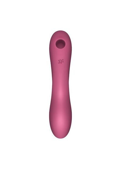 Вакуумний стимулятор з вібрацією Curvy Trinity 3, Червоний Satisfyer (372738053)