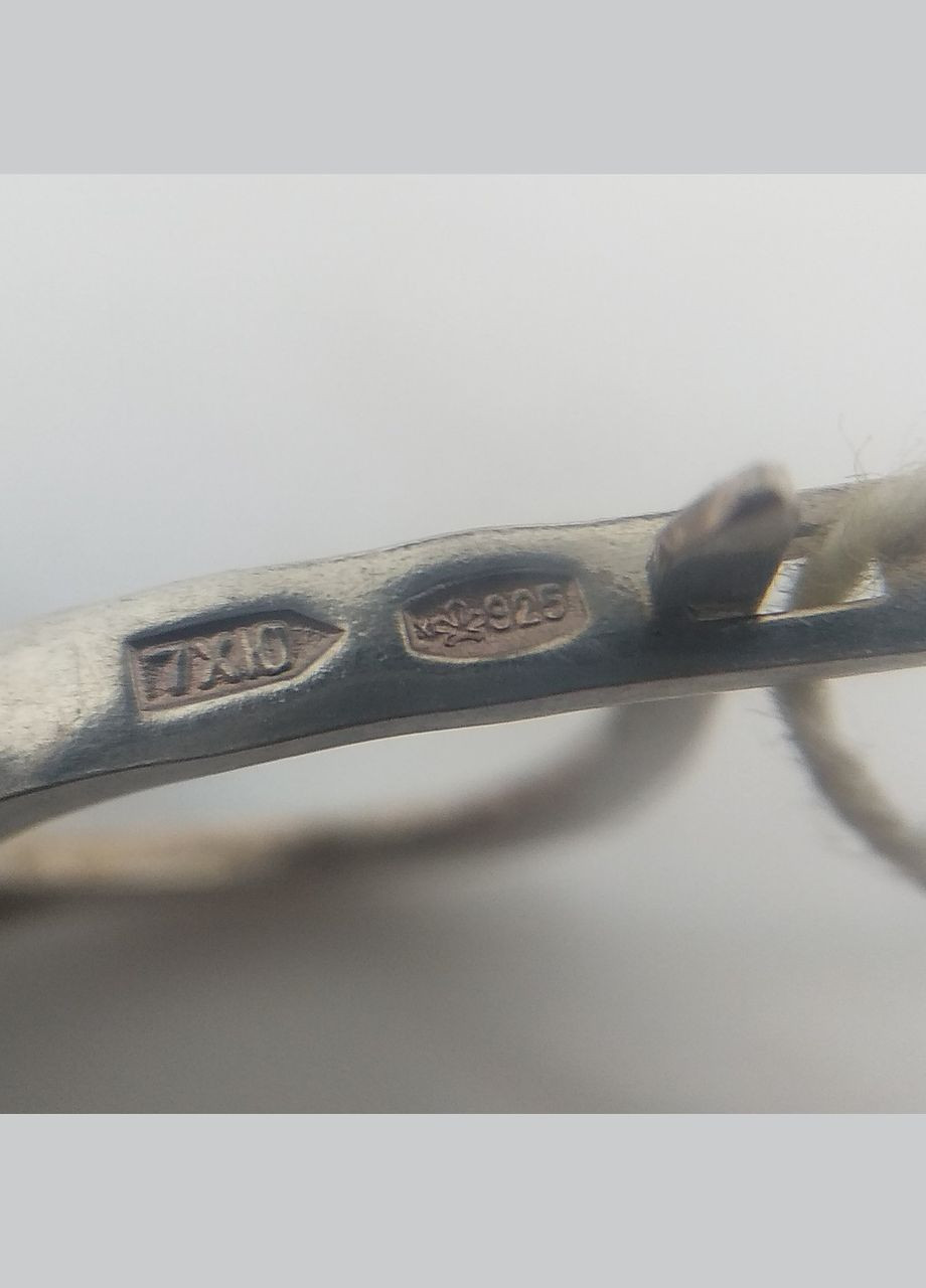 Серьги серебро позолоченное 925° 9,04г. () Харківський ювелірний завод 072123 (305583043)