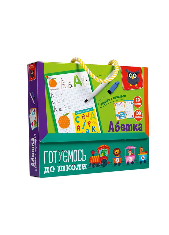 Карточки с маркером "Готовимся к школе: Алфавит" VT5010-21 Укр Vladi toys (306435722)