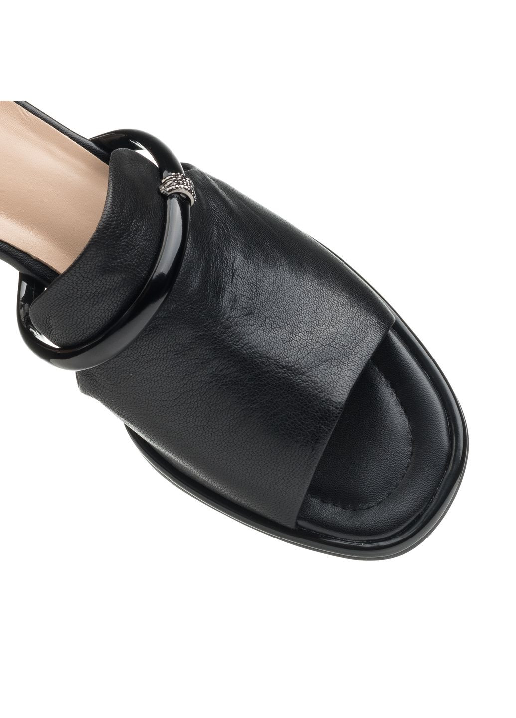 Черные шлепанцы (1416л) Molka