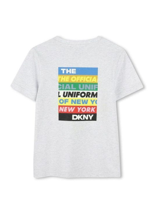 Біла демісезонна футболка, арт. 62302, меланж, 7-8 років, 122 см DKNY