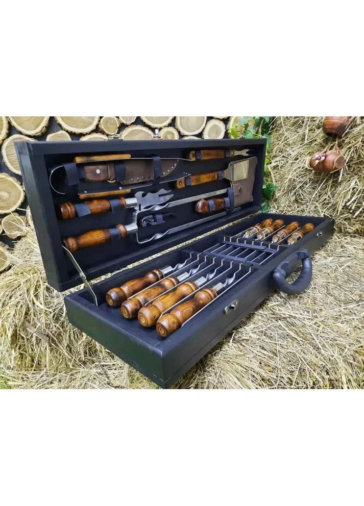 Набір шампурів у кейсі (L-205) No Brand (395115323)
