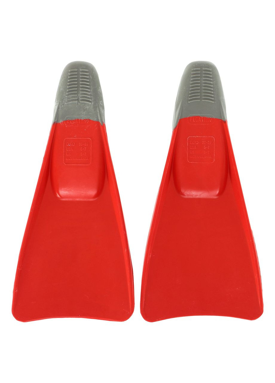 Ласты с закрытой пяткой MW M074605405W (резина, размер, красный-серый) Mad Wave (361436271)