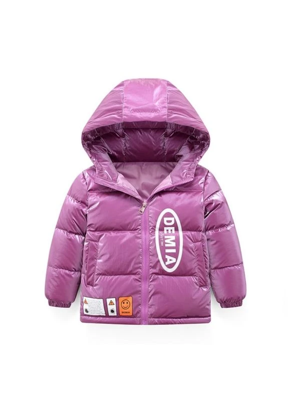 Фіолетова демісезонна куртка дитяча demia playtime 120см 9540 No Brand