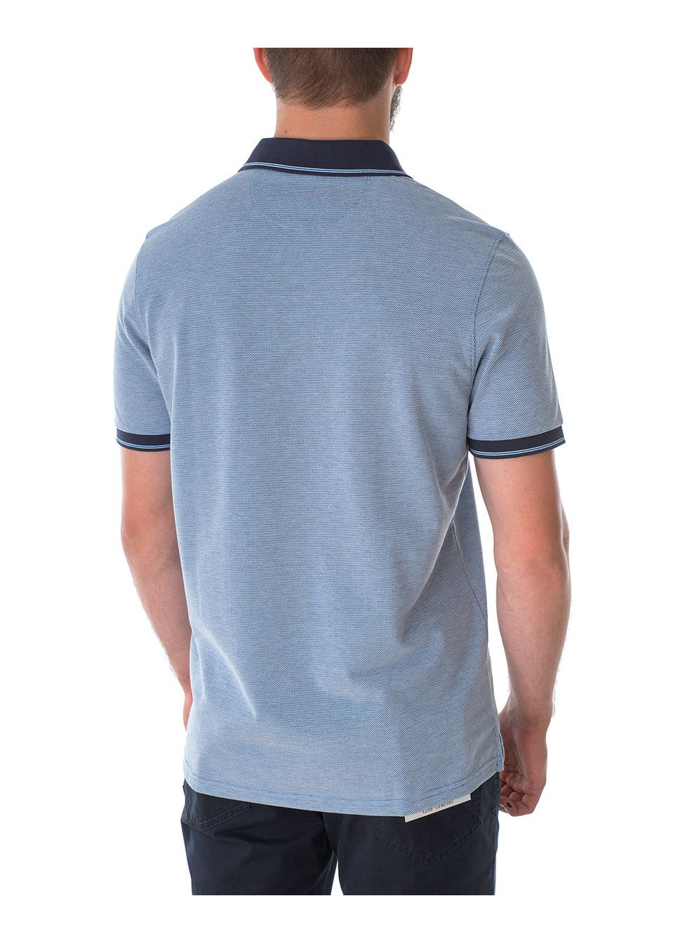 Голубой футболка-поло мужское для мужчин Ragman