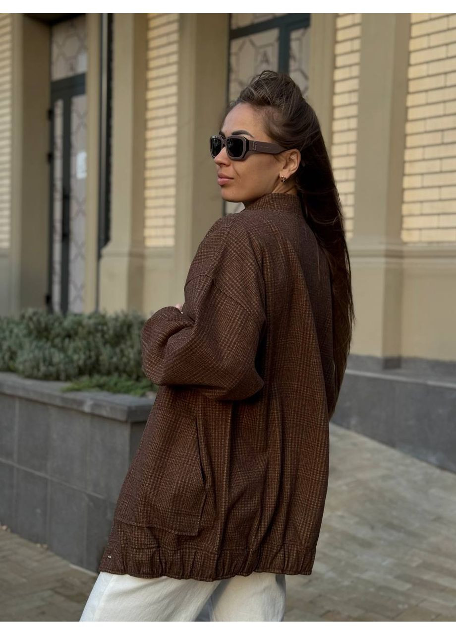 Жіноча куртка-бомбер з пальтового кашеміру Vakko на кнопках (355205049)