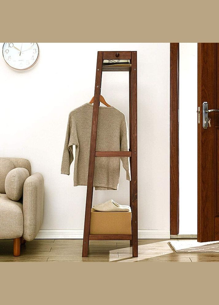 Стійка вішалка для одягу з дерева Торос 100 капучино (СВГ-104209) No Brand (328080730)