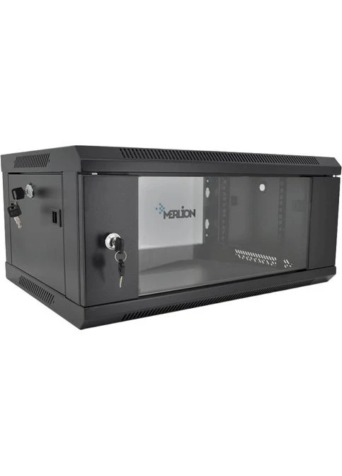 Шафа настінна 4U Black (Ml3-6604) Merlion (329996079)