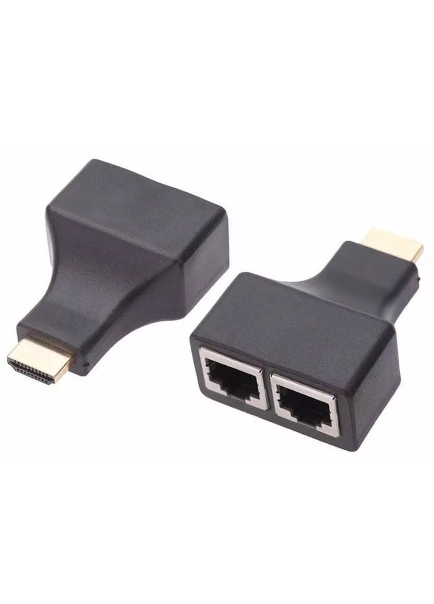 Подовжувач HDMI по RJ45 витій парі активний x2 30m M/M (тато/тато) Pas 1080p Lucom (370888132)