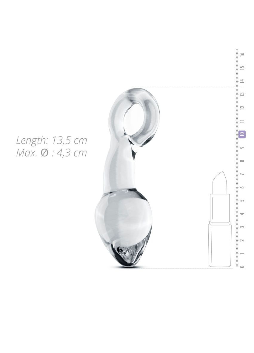 Стеклянный стимулятор простаты Glass Prostate Plug No. 13 CherryLove Gildo (282708422)
