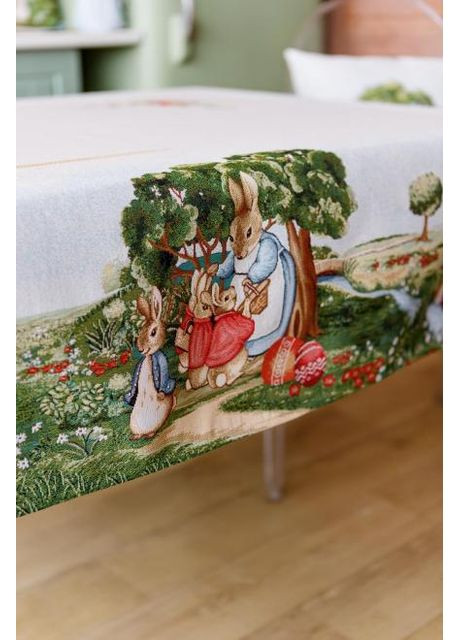 Гобеленова скатертина Лужайка 135х180 см Різнокольоровий (8234) Прованс (361785120)