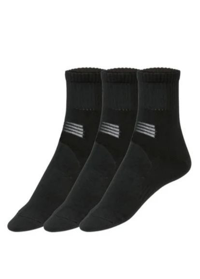 Светло-серые спортивные носки набор 3 пары Crivit однотонные (366238401)