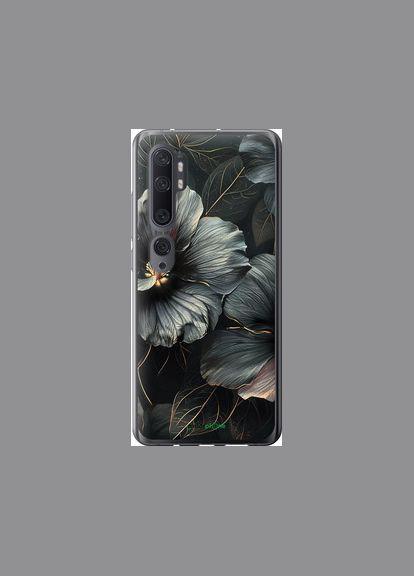 Чехол на Xiaomi Mi Note 10 Черные цветы "6031t-1820-2448" Endorphone (348077075)