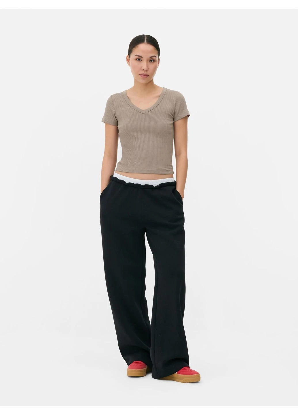 Топ лето,кофейный, Primark (397857845)
