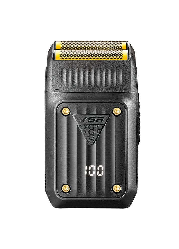 Електробритва чоловіча шейвер з подвійним лезом та LED-дисплеєм V-363 (A-034313) VGR (362210651)