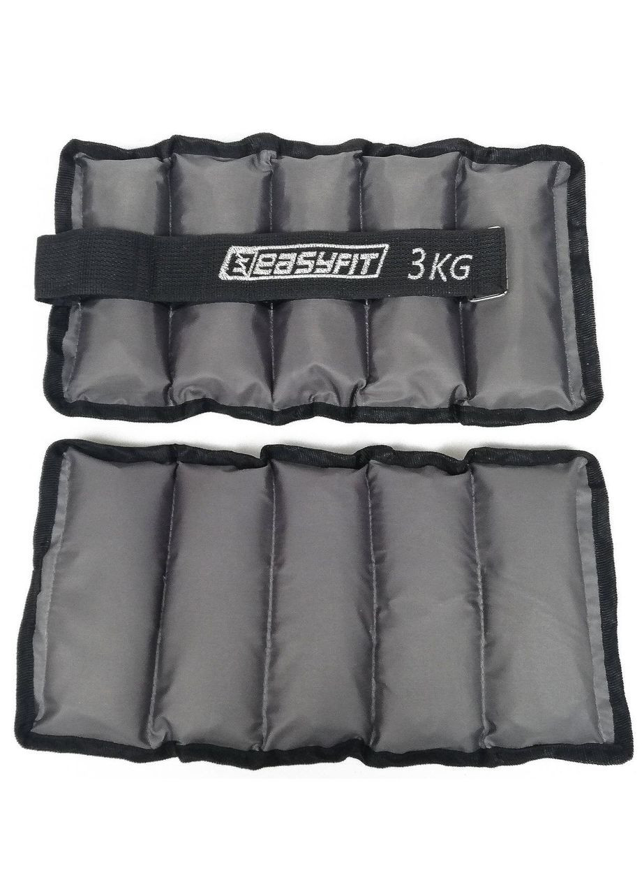 Утяжелители для ног и рук с металлом Metal 3 кг (пара) EasyFit (362440643)