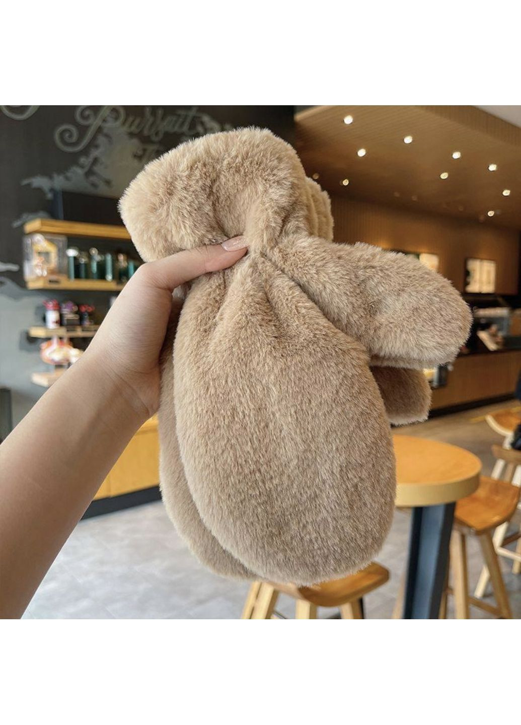 Рукавицы экомех коричневые No Brand Рукавиці (315638604)