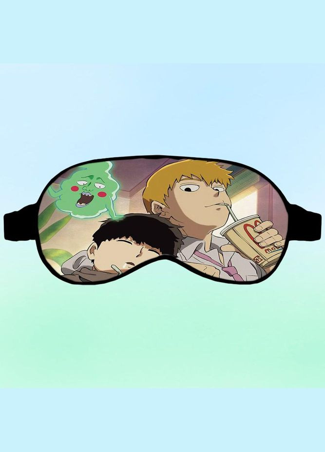 Маска для сна Аниме Моб Психо 100 #0005 черная No Brand (315042003)