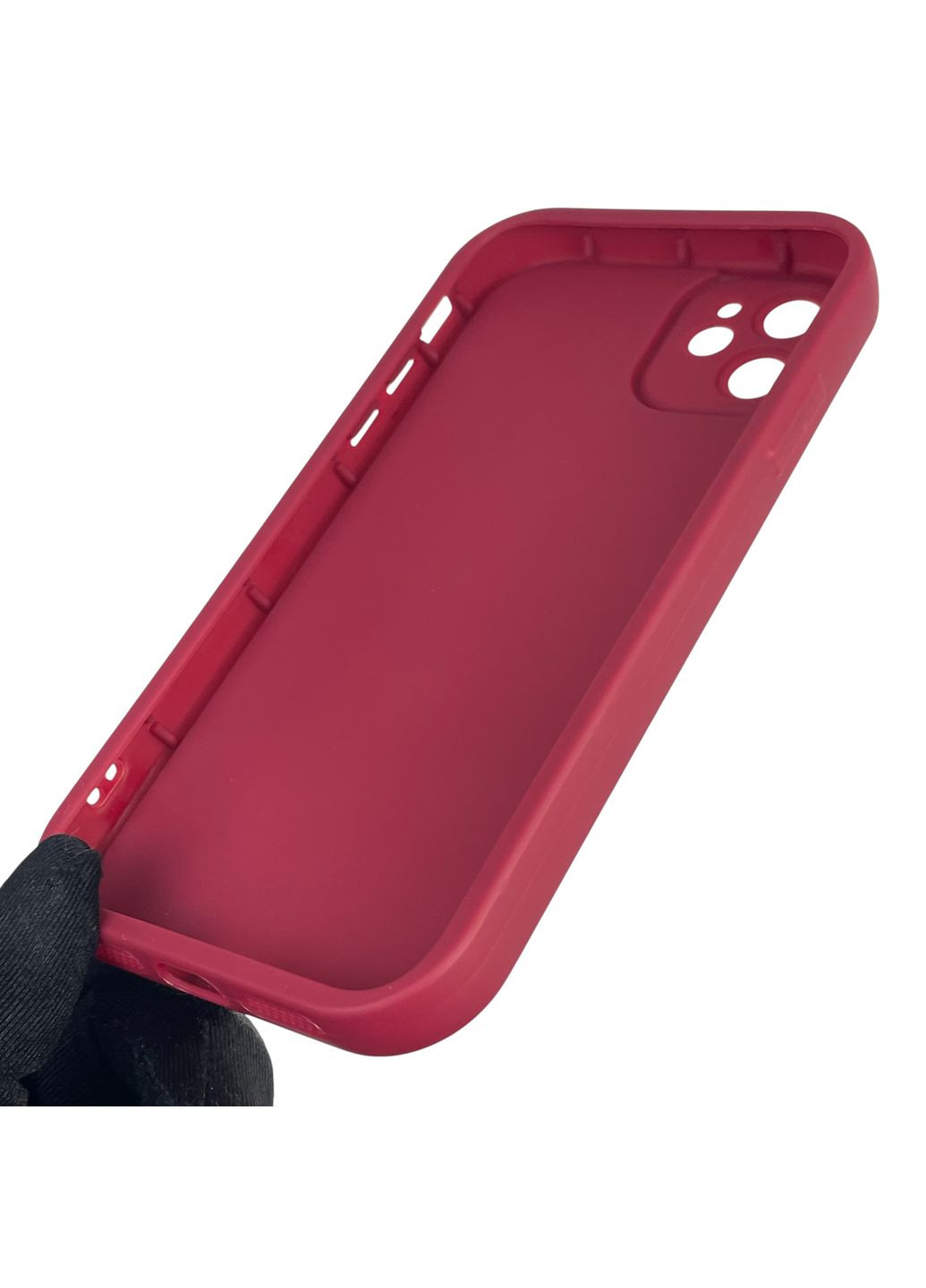 Чехол силиконовый Soft Touch с 3D принтом Майнкрафт для iPhone 11 бордовый (Полная защита камеры) Apple (373425154)