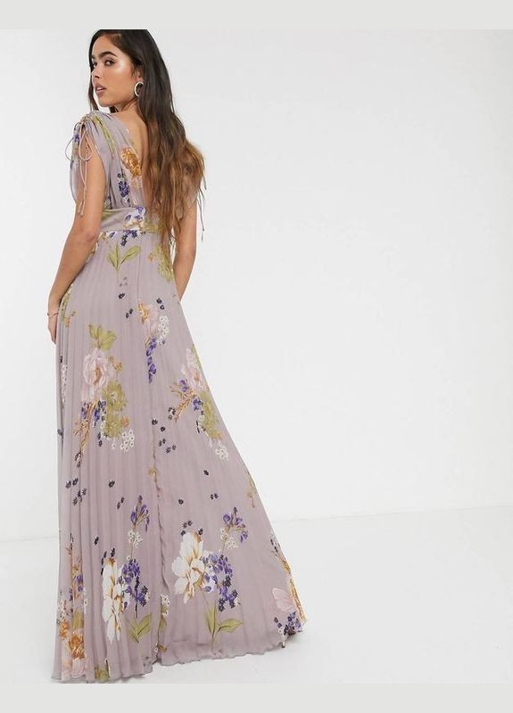 Лавандова сукня максі у квіти Asos