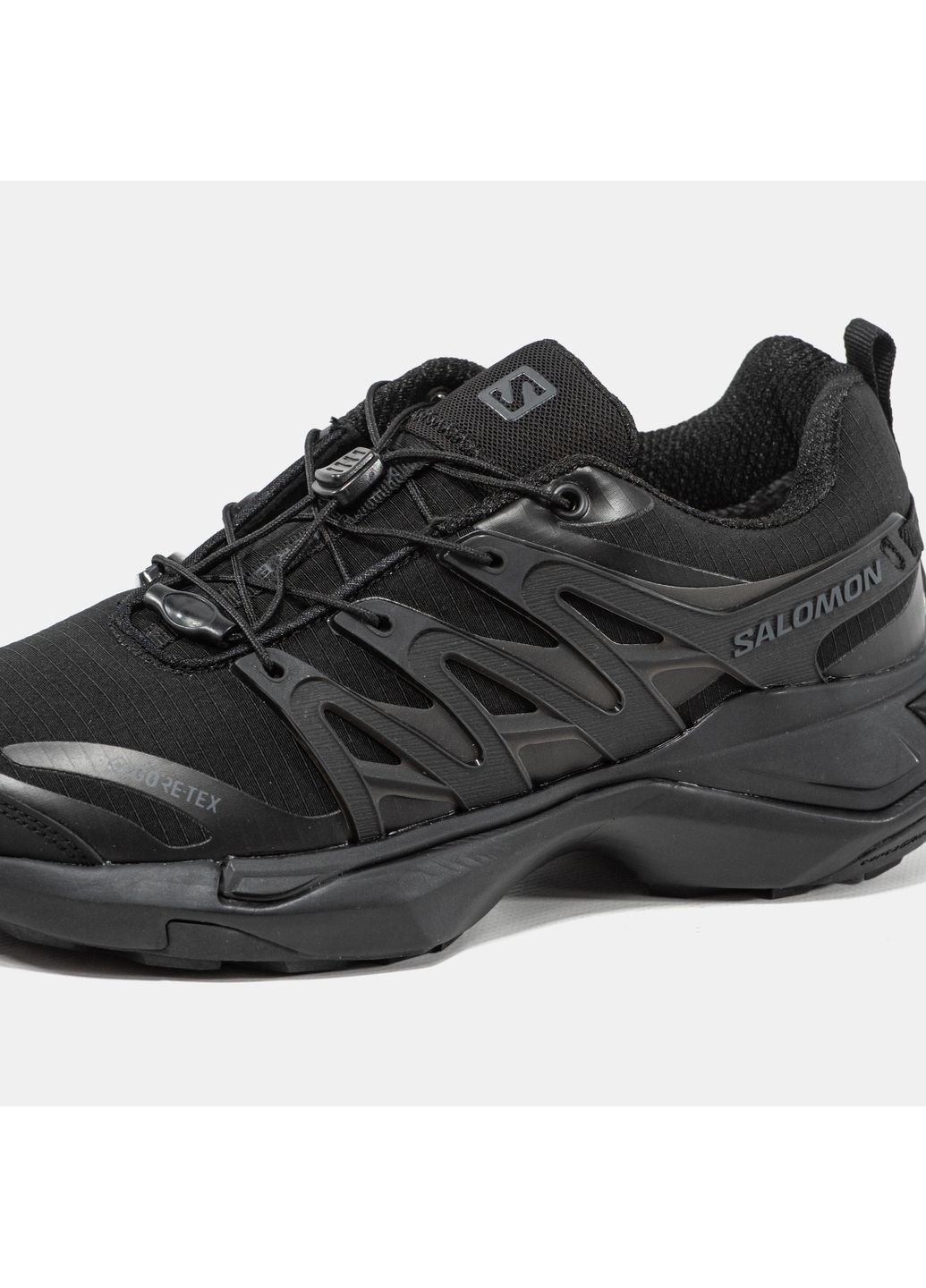 Чорні Осінні кросівки чоловічі salomon xt pu.re gore-tex black | саломон xt pu.re чорні No Brand