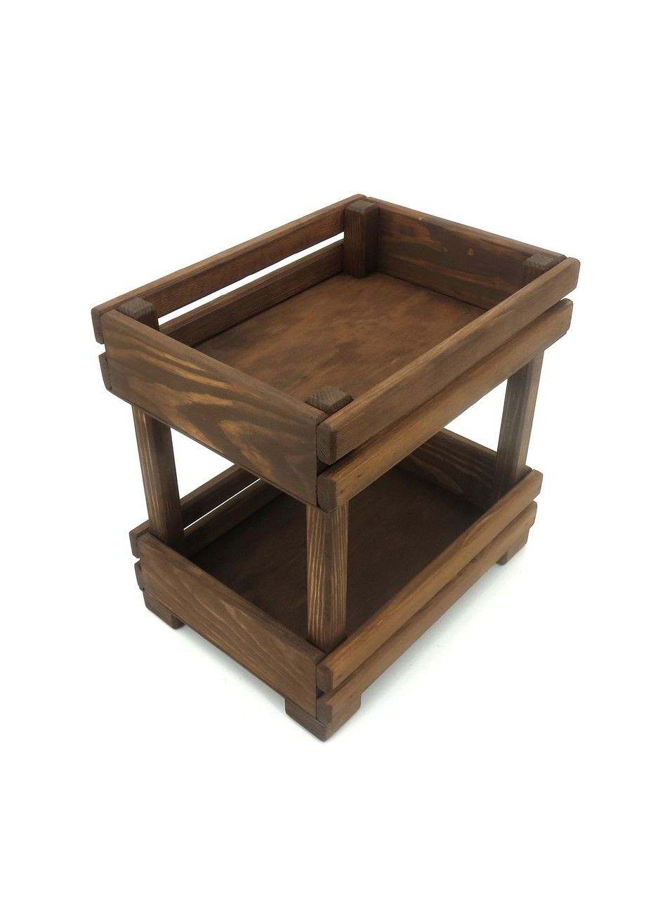 Лоток для овощей и фруктов из дерева Эгплант мокко (ЯХО-001410) No Brand (327847259)